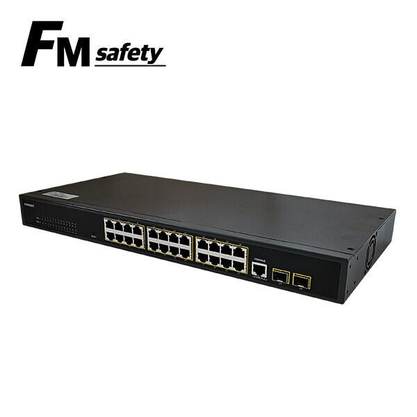 파이버마트,파스트코/특가상품 > FM Safety,FM4000T 기가비트 관리형 L2 24포트 스위칭허브,10/100/1000Mbps 24 TP/ 1G 2SFP 스위칭 허브 Management Ethernet Switch
