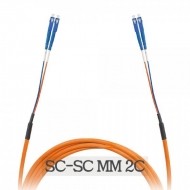 고급형 BOC-SC-SC-MM-2C 멀티모드 광 점퍼코드 브레이크아웃케이블