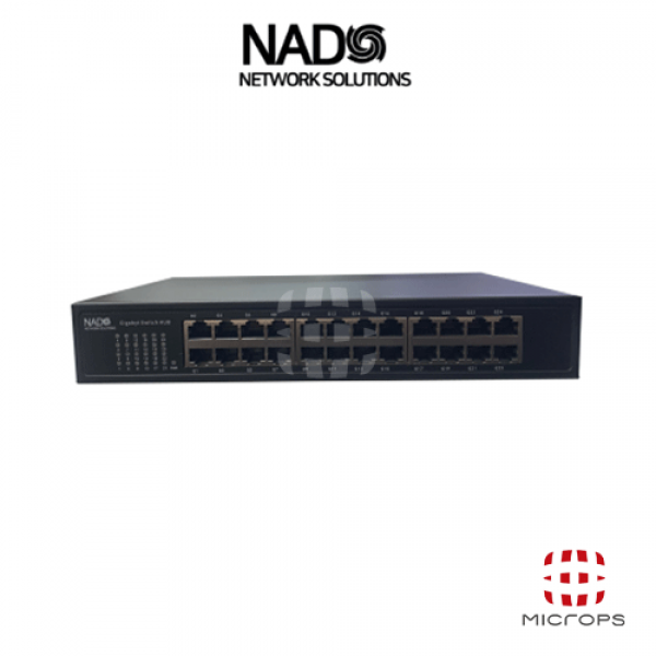 파이버마트,통신장비 > NADO네트웍스,[NADO] NADO네트웍스 NADO-LAN24GH [LAN 24포트 기가비트 렉가이드 포함],10/100/1000M ethernet 24PORT , 가로270 x 세로 180 x 높이 44 , 랙가이드포함