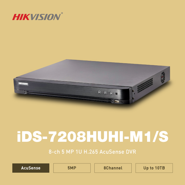 파이버마트,CCTV > 하이크비전 > Turbo HD DVR > 4/8 채널,하이크비전 iDS-7208HUHI-M1/S (8CH) 500만화소 DVR CCTV,1채널 얼굴 감지 또는 4채널 오경보 필터, 8 Turbo HD/CVI / AHD / CVBS 자체 적응 인터페이스 입력, 8채널 비디오 및 1채널 오디오 입력, 1 SATA 인터페이스,