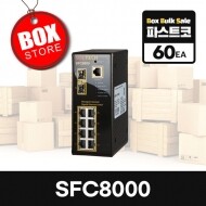 [60개 원박스 묶음판매] SFC8000 기가비트 8포트 2SFP S-Ring 산업용 스위칭허브