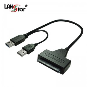 [LANstar] USB 3.0 To SATA 컨버터, USB 보조전원[12V 아답터 별도구매] [30178]LS-USB3.0-SATA