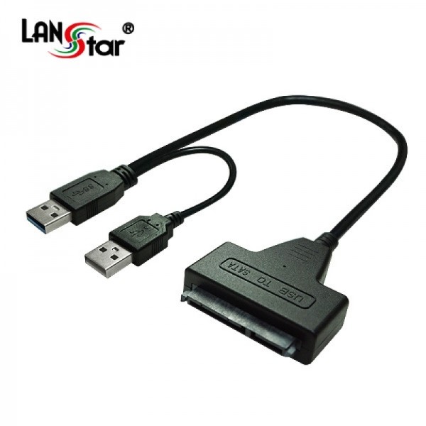 파이버마트,통신장비 > LANstar 랜스타 > 변환컨버터,[LANstar] USB 3.0 To SATA 컨버터, USB 보조전원[12V 아답터 별도구매] [30178]LS-USB3.0-SATA,USB 3.0 to SATA3 / 케이블일체형 / 아답터 별매 (3.5인치 HDD 또는 CD-ROM 연결시 사용)