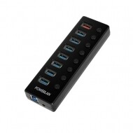 POWERLAN 파워랜 USB3.0 허브 7포트 충전 1포트 유전원 개별 스위치 PL-UH308P