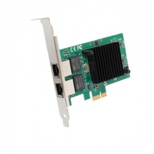 POWERLAN 파워랜 듀얼 PCI Express 유선 기가 랜카드 인텔칩셋 PL-IT82576-1G2