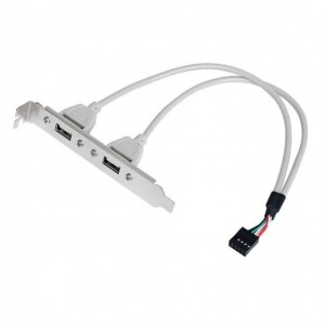 POWERLAN PL-U2B2P USB2.0 확장 브라켓 2PORT 30CM [PL076]