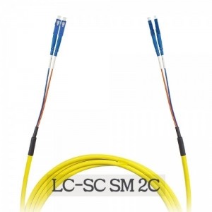 고급형 BOC-LC-SC-SM-2C 싱글모드  광 점퍼코드 브레이크아웃케이블