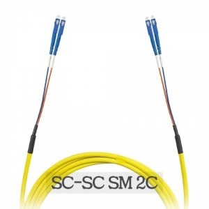 고급형 BOC-SC-SC-SM-2C 싱글모드 광 점퍼코드 브레이크아웃케이블