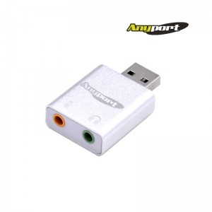 [AP-JH71U] Anyport 외장형 USB 젠더타입 사운드카드 7.1CH