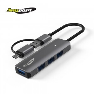 [AP-TC41UH] ANYPORT Type-C / USB-A COMBO USB 3.0 4PORT 허브