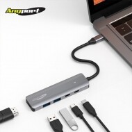 애니포트 AP-TC560 (USB허브/5포트) 무전원/C타입]