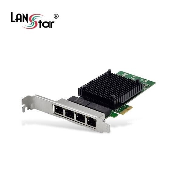 파이버마트,PC주변기기 > 랜카드/동글/USB카드,[LANStar] 인텔 JL82571GB (유선랜카드/PCI-E/4포트/1000Mbps) [LS-EX4G],PCI-Express 인텔 4포트 기가비트 랜카드 / Intel "JL82571GB" 칩셋 / 기가비트 지원 / 망분리 / 슬림PC 브라켓 제공 / 유선랜카드 / 유선1000Mbps / PCI-E