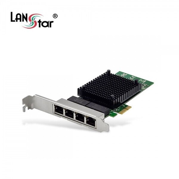 파이버마트,PC주변기기 > 랜카드/동글/USB카드,[LANStar] 랜스타 인텔 JL82571GB (유선랜카드/PCI-E/4포트/1000Mbps) [LS-EX4G],PCI-Express 인텔 4포트 기가비트 랜카드 / Intel "JL82571GB" 칩셋 / 기가비트 지원 / 망분리 / 슬림PC 브라켓 제공 / 유선랜카드 / 유선1000Mbps / PCI-E