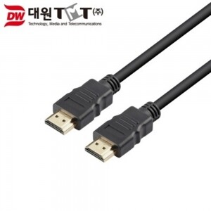 대원TMT DW-HDMI-1M HDMI 2.0 케이블 1M 4K 해상도 지원 HDMI 공식 인증