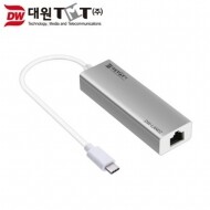 대원TMT DW-LAN02 USB C타입 유선랜카드 C타입 1포트 100Mbps