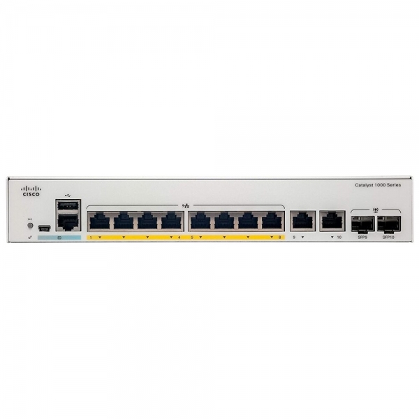 파이버마트,통신장비 > CISCO,시스코 카탈리스트 Cisco Catalyst C1000-8T-E-2G (WS-C2960L-8TS후속),Cisco Catalyst C1000-8T-E-2G 8 Gigabit Ethernet Ports, 2X1G SFP/RJ-45 Combo Ports (WS-C2960L-8TS후속)
