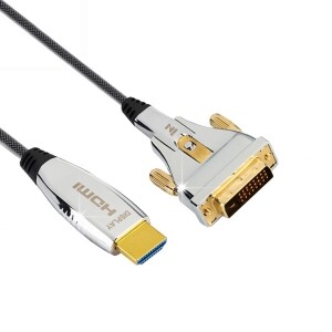 인네트워크 배관용 매쉬 하이브리드  DVI TO HDMI 2.0V AOC 광 케이블