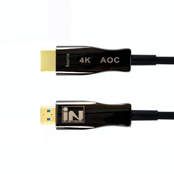 파이버마트,PC케이블 > HDMI케이블,인네트워크 하이브리드 광 AOC HDMI 블랙메탈,