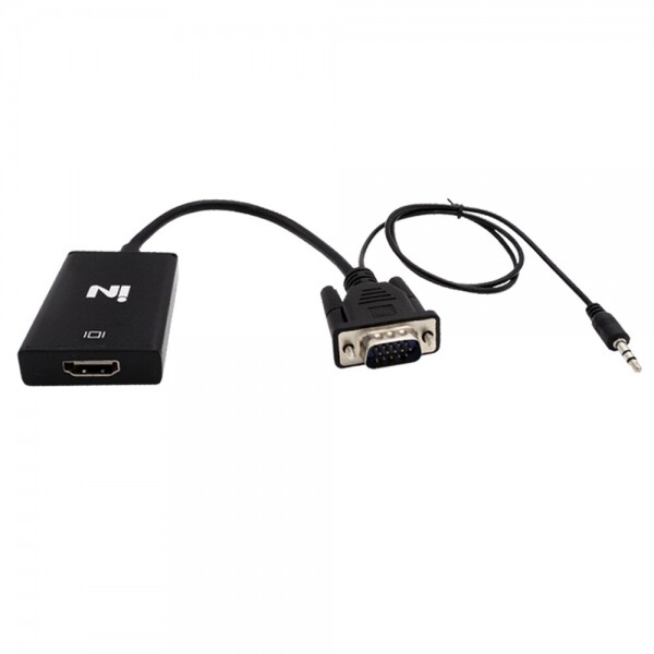 파이버마트,PC케이블 > 젠더,인네트워크 VGA TO HDMI 컨버터 젠더 케이블 (오디오 지원) [INV011],
