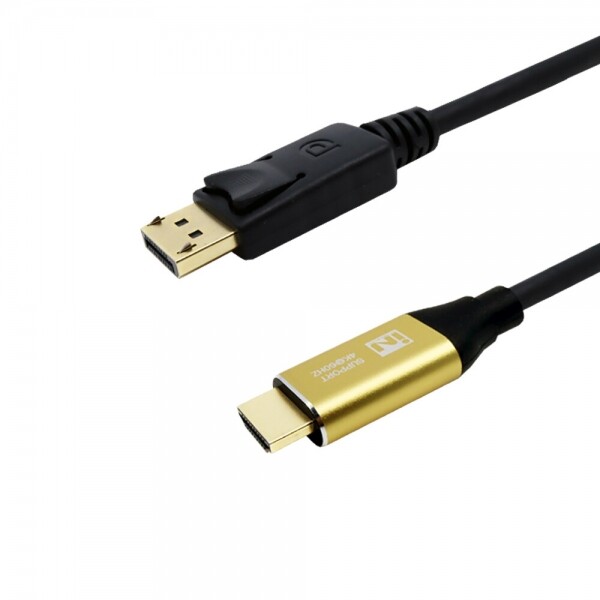 파이버마트,PC케이블 > HDMI케이블,인네트워크 DP 1.2V TO HDMI 2.0 골드메탈 케이블 4K@60Hz,크로마샘플링 4:4:4 지원, 4K and 3D 지원