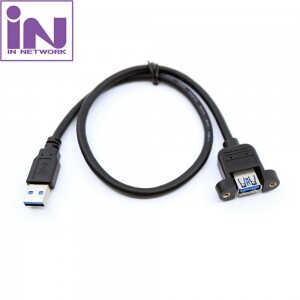인네트워크 USB 3.0 연장 판넬 케이블 0.5M IN-U3AMFS05 INU053