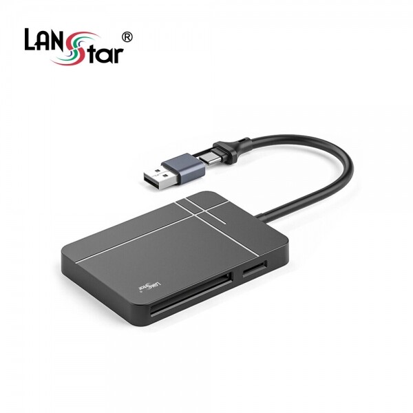 파이버마트,PC주변기기 > 랜카드/동글/USB카드,랜스타 UHS-II 초고속 SD 카드리더기 LS-UHS2SR,UHS-Ⅱ 초고속 카드 리더기 / SD 카드 리더(UHS-Ⅱ) 312MB/s 속도 지원 / Micro SD(TF), MS, CF 카드 리더 / USB3.1 Gen1 규격 / USB A/C 타입 연결 / 스마트폰, 태블릿 연결 / 블랙박스 확인