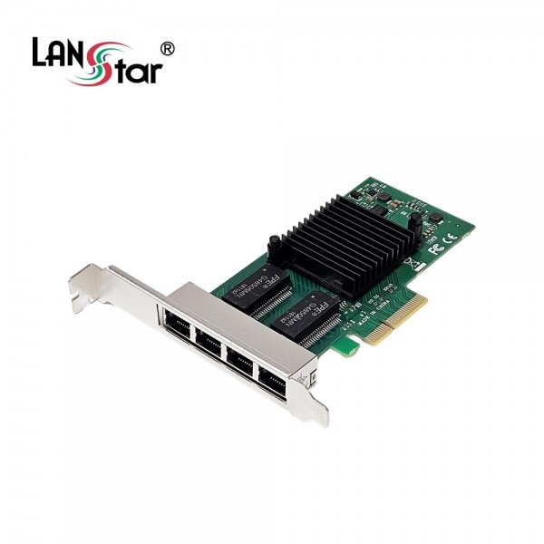 파이버마트,PC주변기기 > 랜카드/동글/USB카드,랜스타 PCIe 인텔 i350 기가비트 쿼드 랜카드 LS-I350T4,PCI-Express 1G 4포트 랜카드 / Intel "NHi350AM4" 칩셋 / 1Gbps 전송 속도 지원 / RJ45 4포트 / 방열판 장착 제품 / 망분리 가능